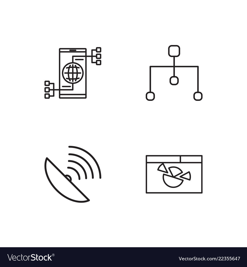 Web Outline Icons - Connectivity & Data