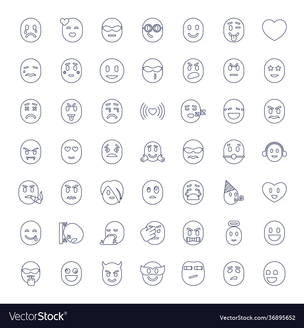 49 emotion icons