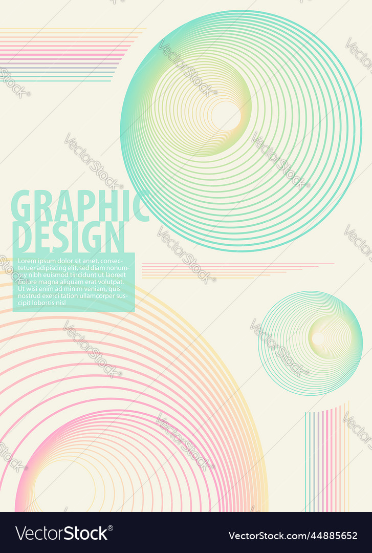 Abstract patel color background lines blend circle