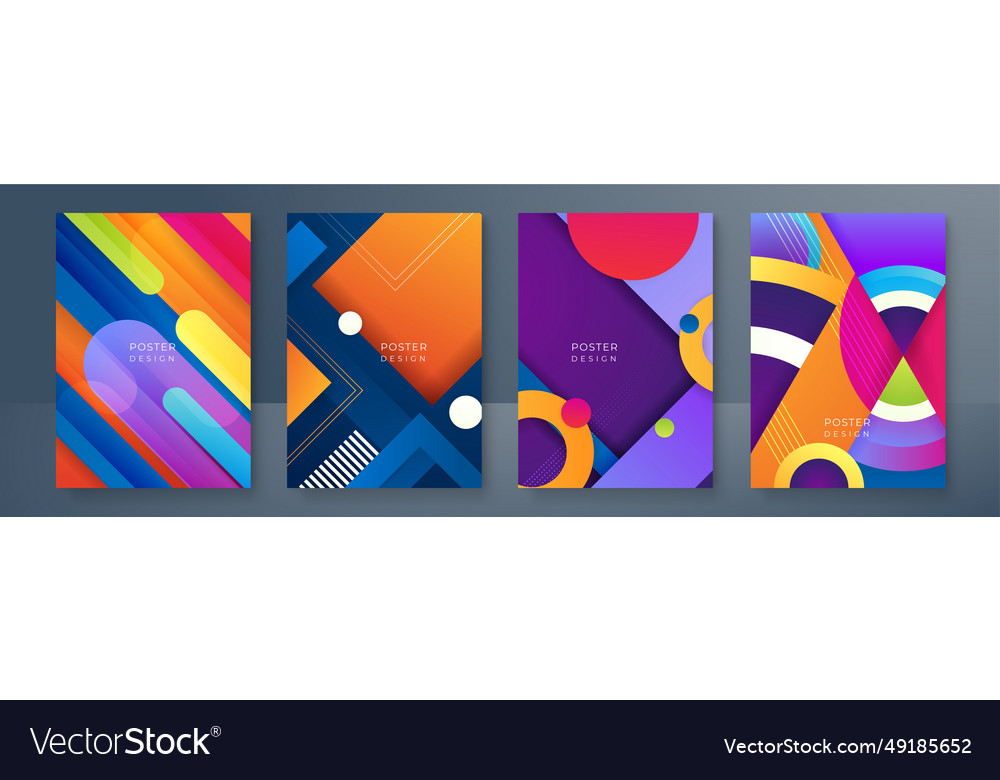 Bright gradient color abstract line pattern vector image Bright gradient color abstract line pattern