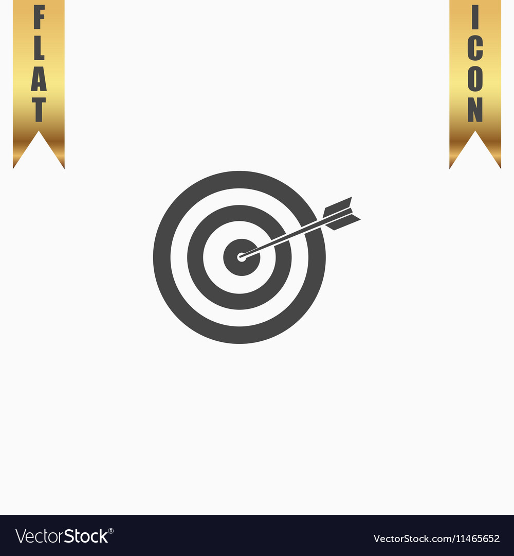 Dart is in the center of dartboard