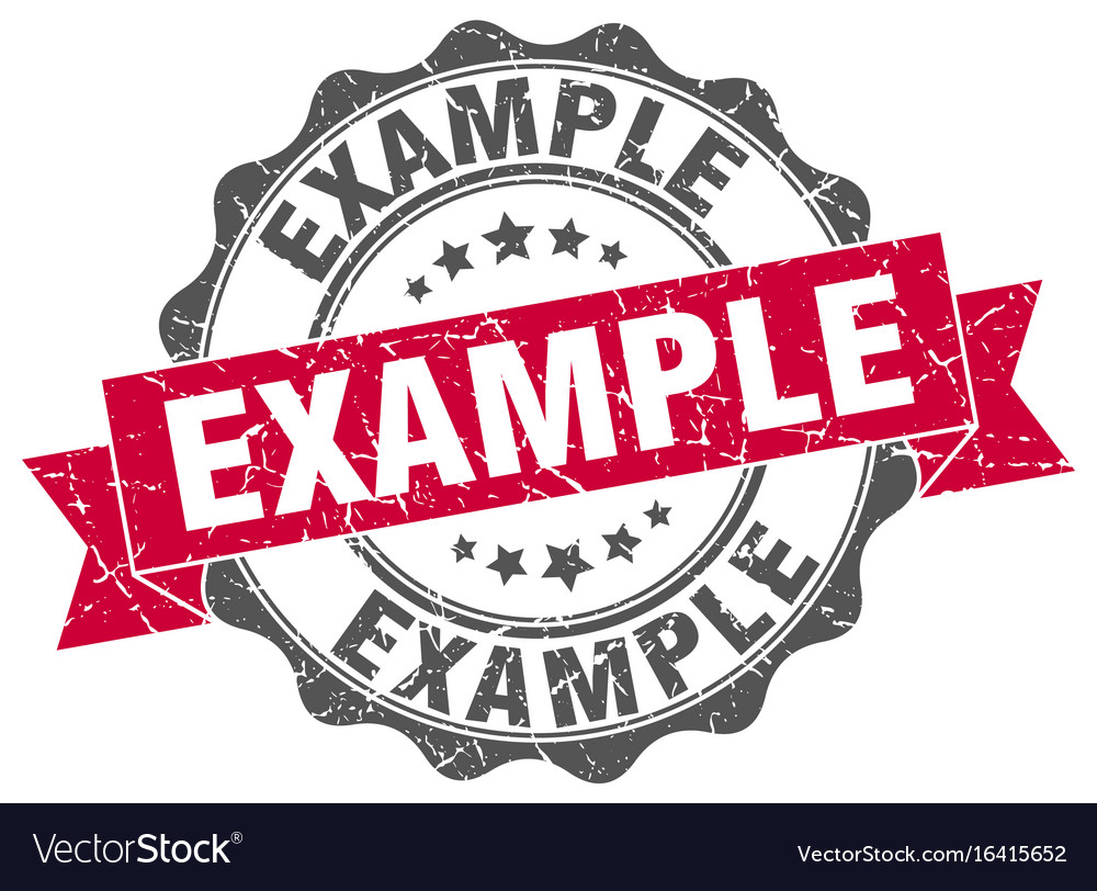 Example stamp sign seal