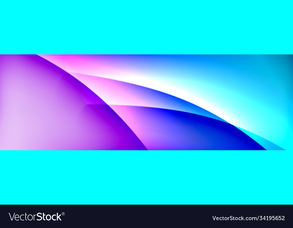 Fluid gradient neon color waves abstract