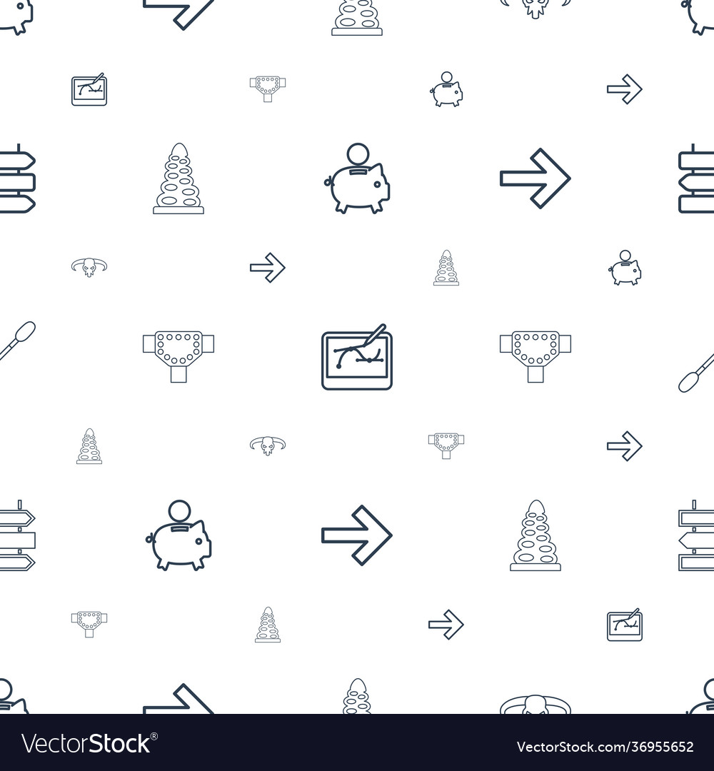 Path icons pattern seamless white background