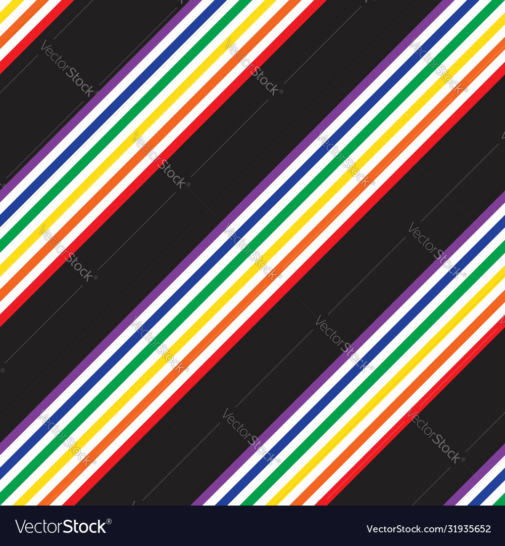 Rainbow stripe seamless pattern background vector image Rainbow stripe seamless pattern background