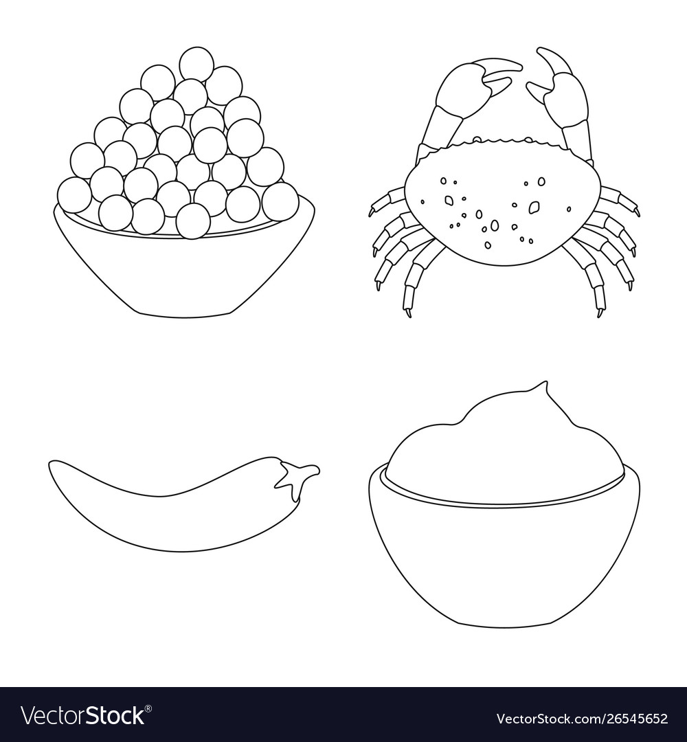 Seasonin and ingredient Royalty Free Vector Image