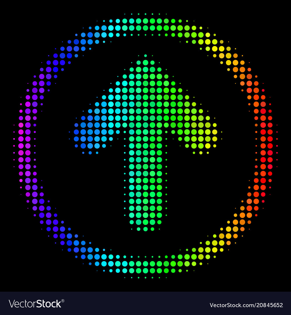 Spectrum dot rounded arrow icon