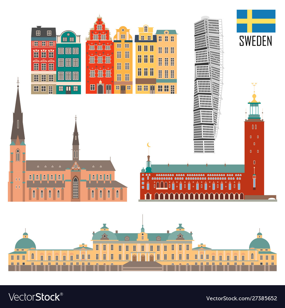 Swedish set landmark icons