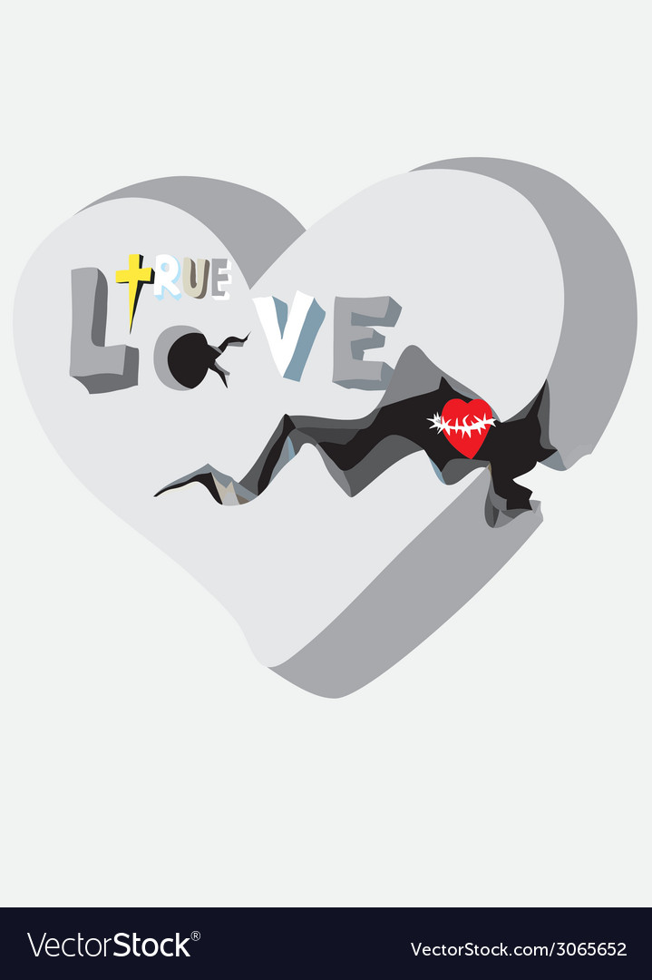 True love Royalty Free Vector Image - VectorStock