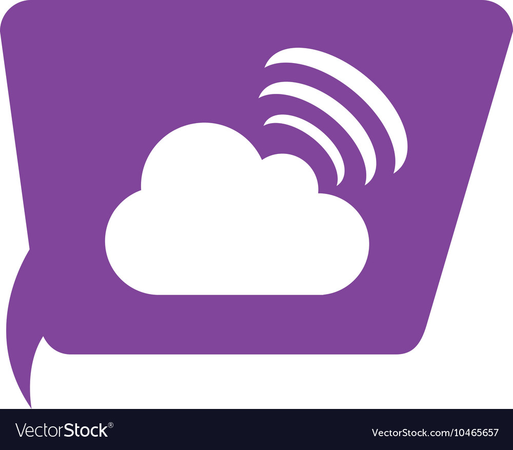 Cloud computing service icon