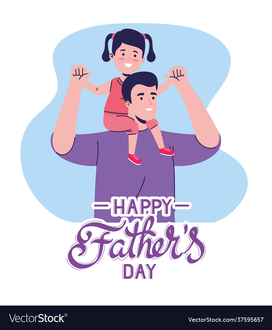Dad lifting daughter