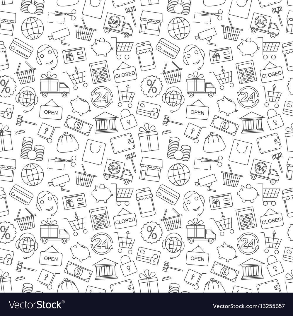 Finance Pattern Royalty Free Vector Image - VectorStock