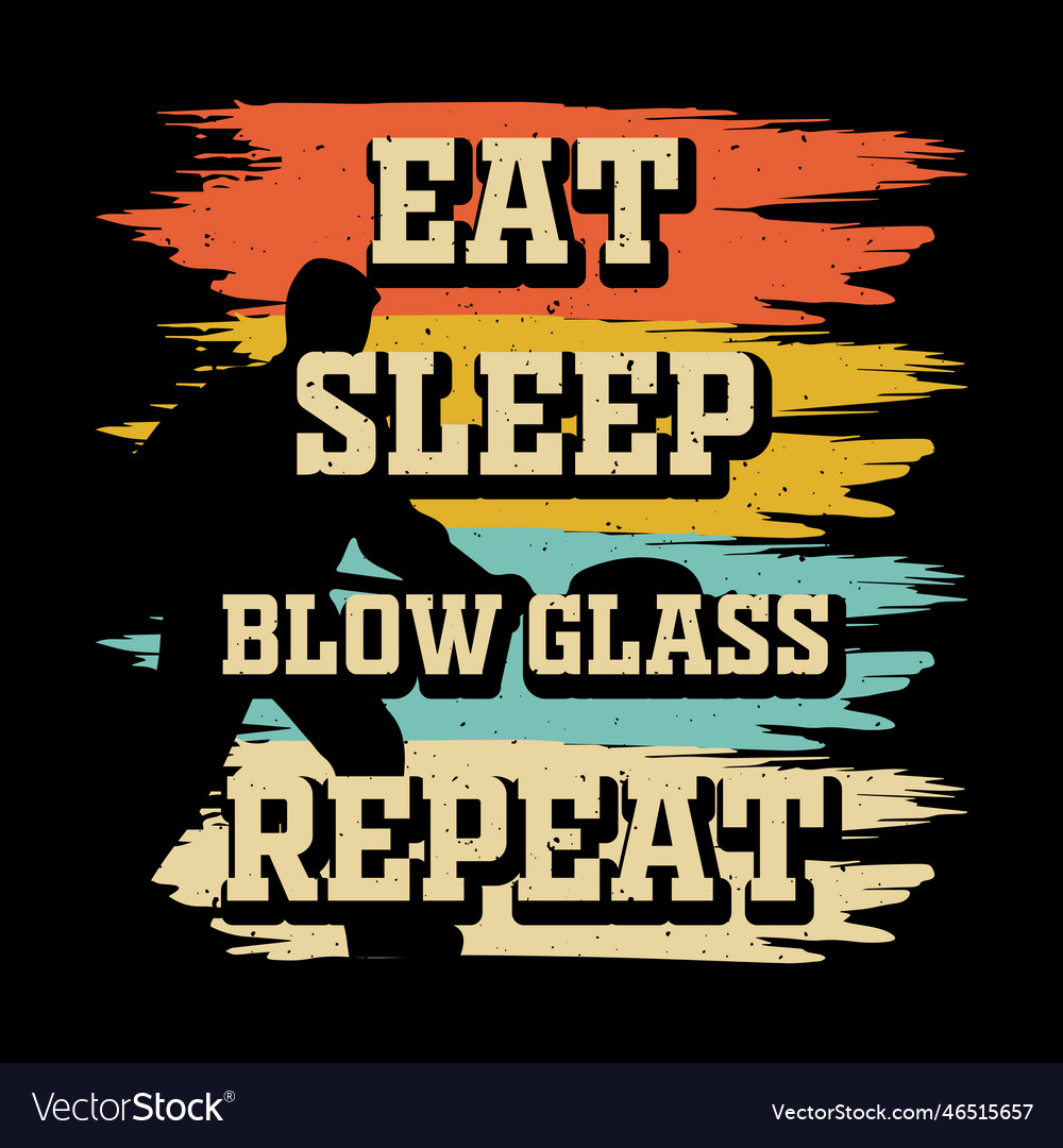 Glassblower Vintage Glasblowing T-Shirt Design