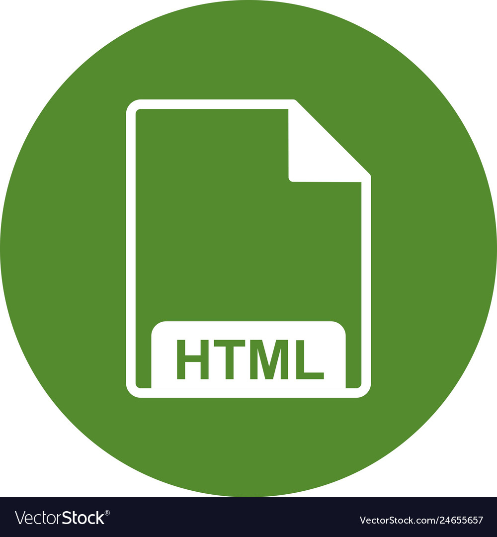 Html icon Royalty Free Vector Image - VectorStock