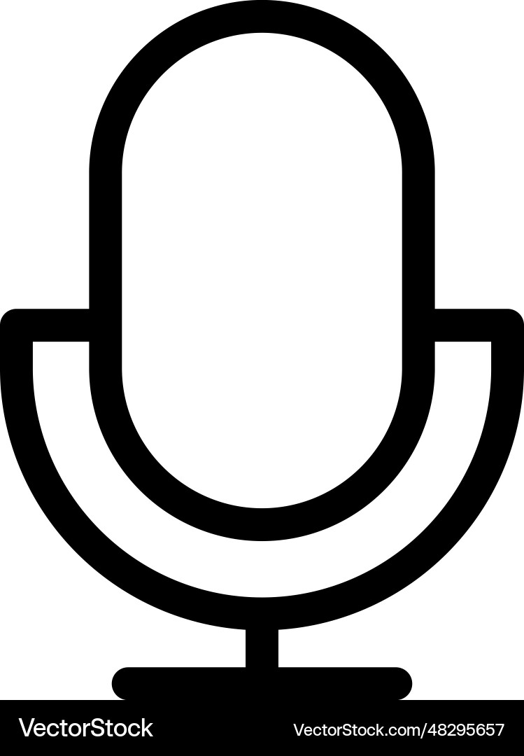 Microphone icon Royalty Free Vector Image - VectorStock