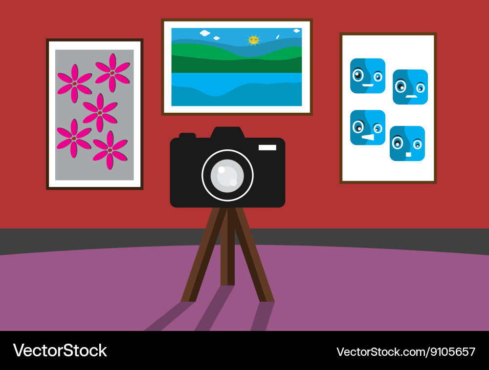 Photo room Royalty Free Vector Image - VectorStock