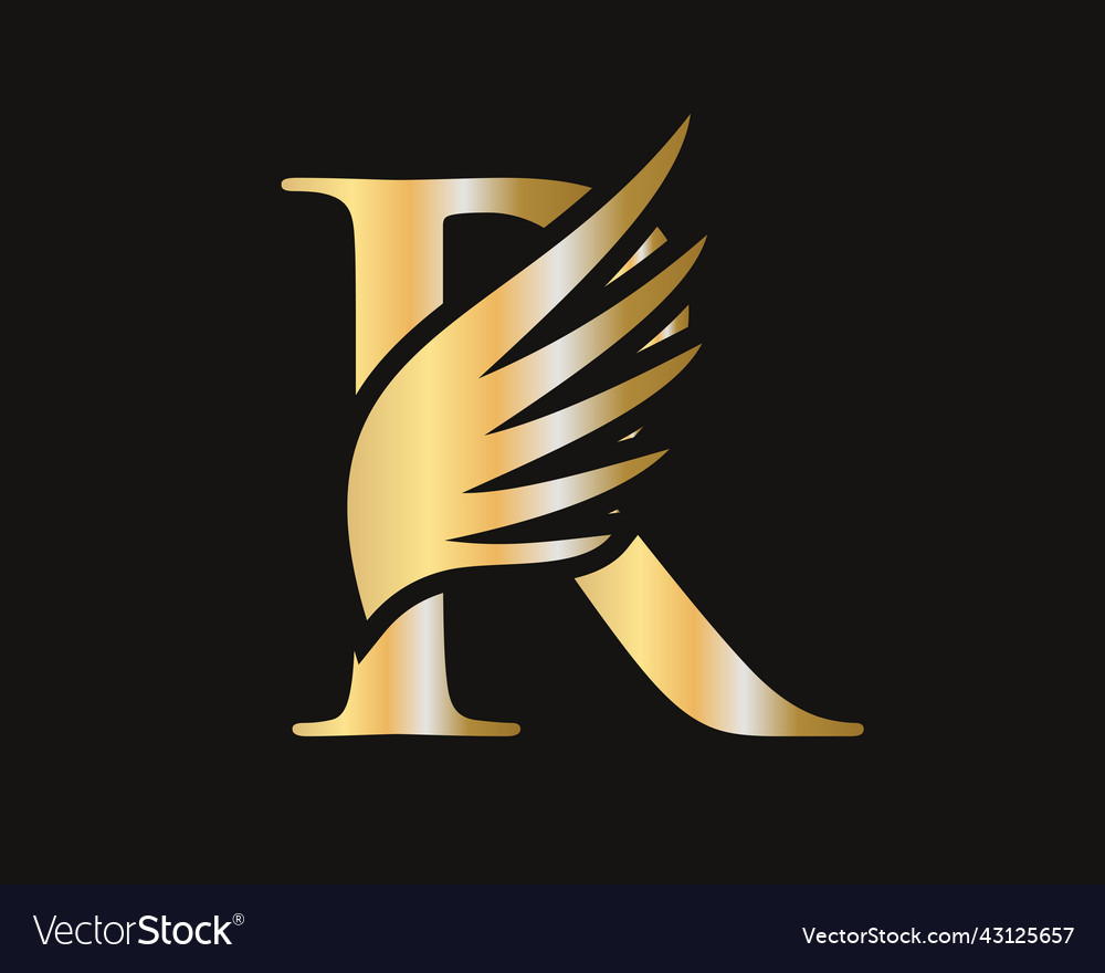 R letter transportation logo design initial