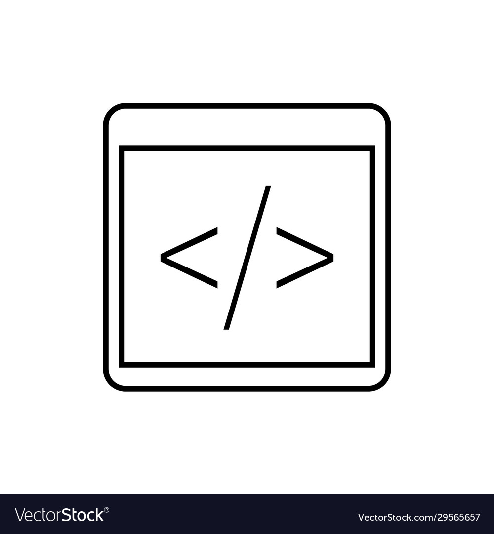 Einzelsymbol - Programmierer Quellcode