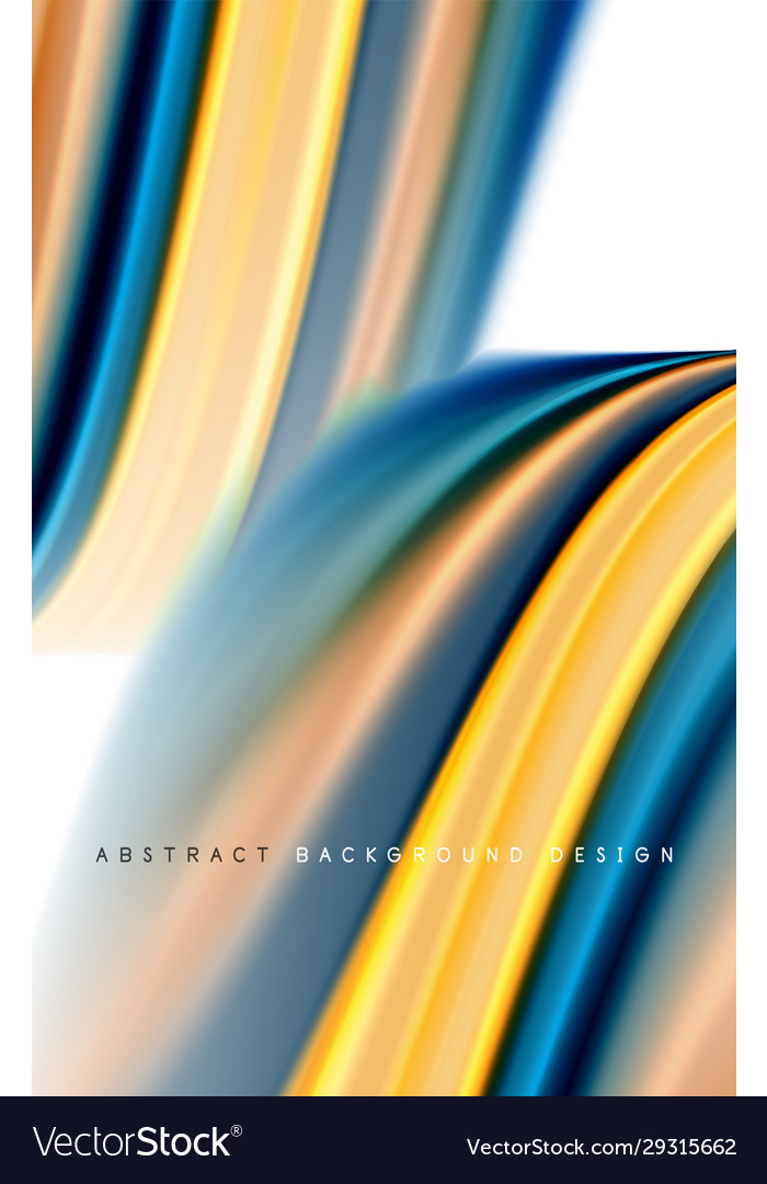 Abstract background - fluid color gradient waves Vector Image Abstract background - fluid color gradient waves