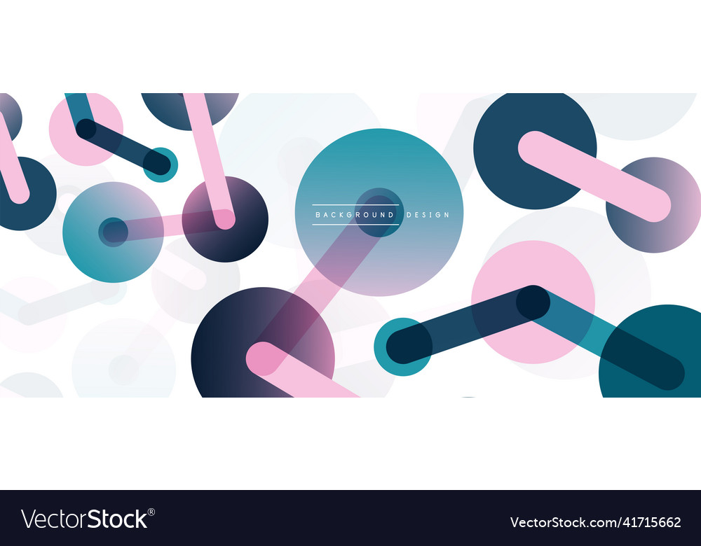 Abstract background round dots connected by lines Vector Image Abstract background round dots connected by lines