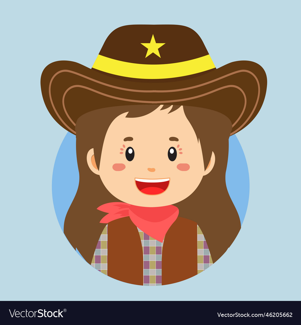 Avatar des amerikanischen Cowboys Charakter