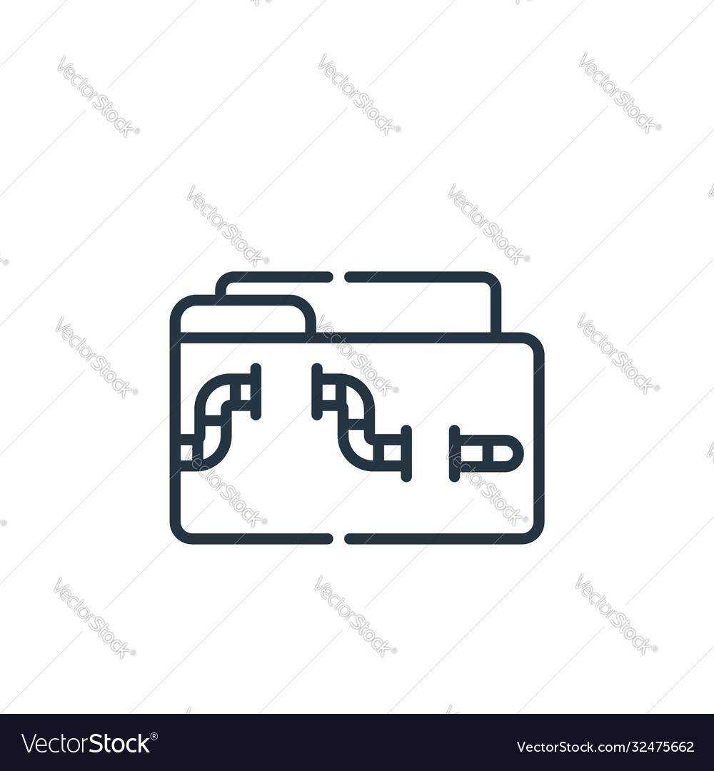 Malware icon isolated on white background outline