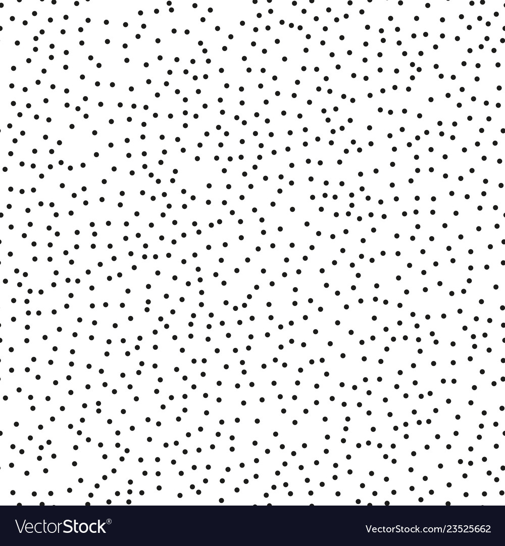 Pointillism middle density seamless dots pattern vector image Pointillism middle density seamless dots pattern