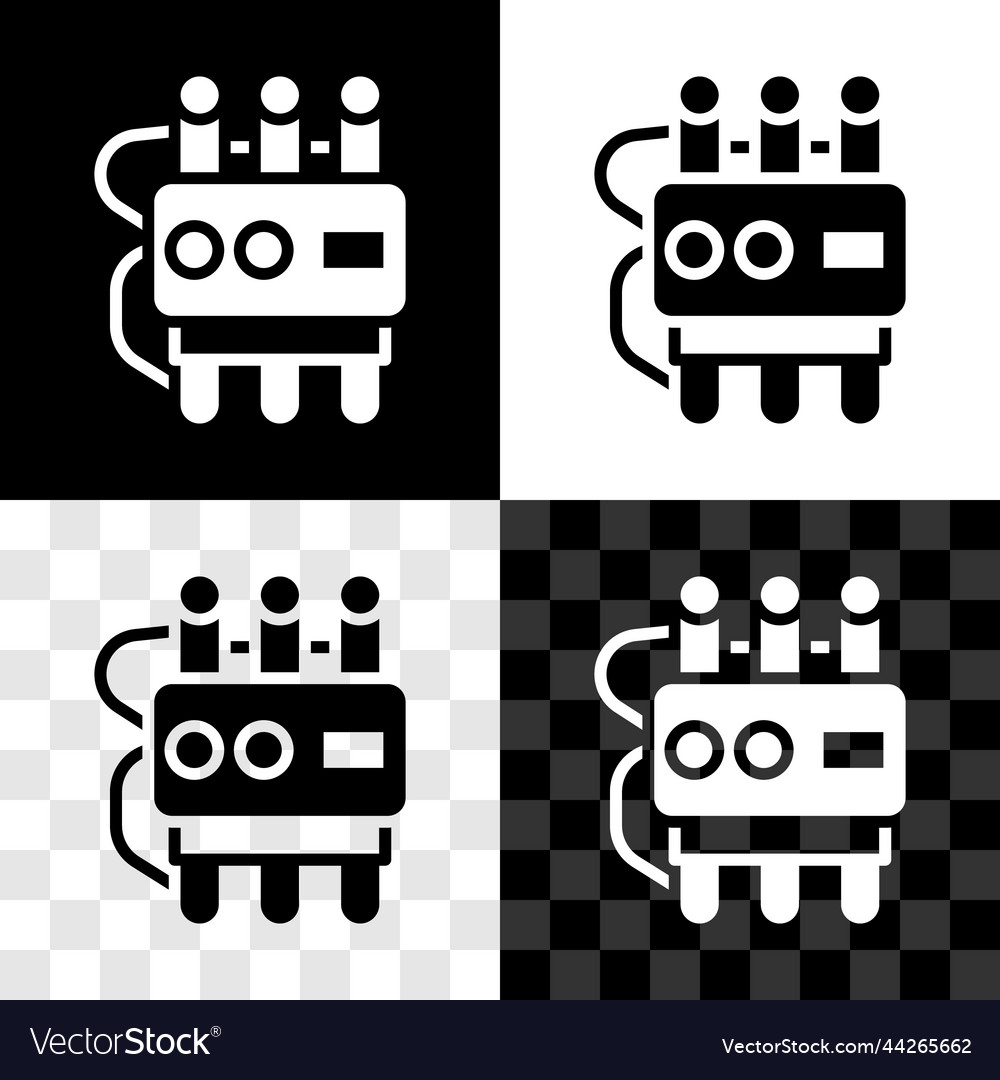 Set detonate dynamite bomb stick and timer clock vector image Set detonate dynamite bomb stick and timer clock