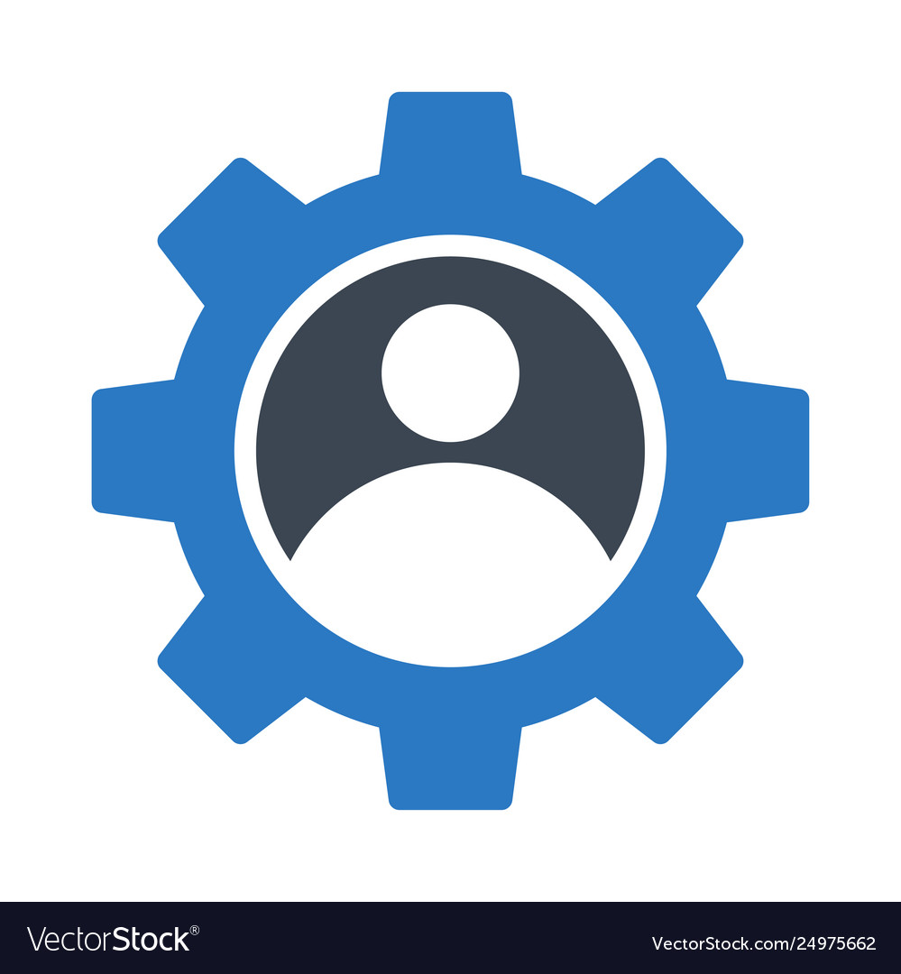 User setting vector image User setting