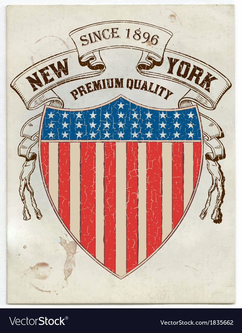 Vintage american label