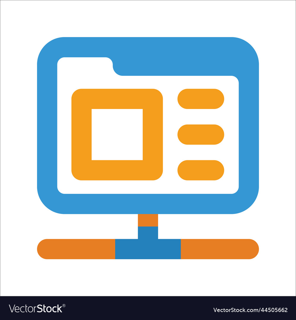 Web browser concept icon vector image Web browser concept icon