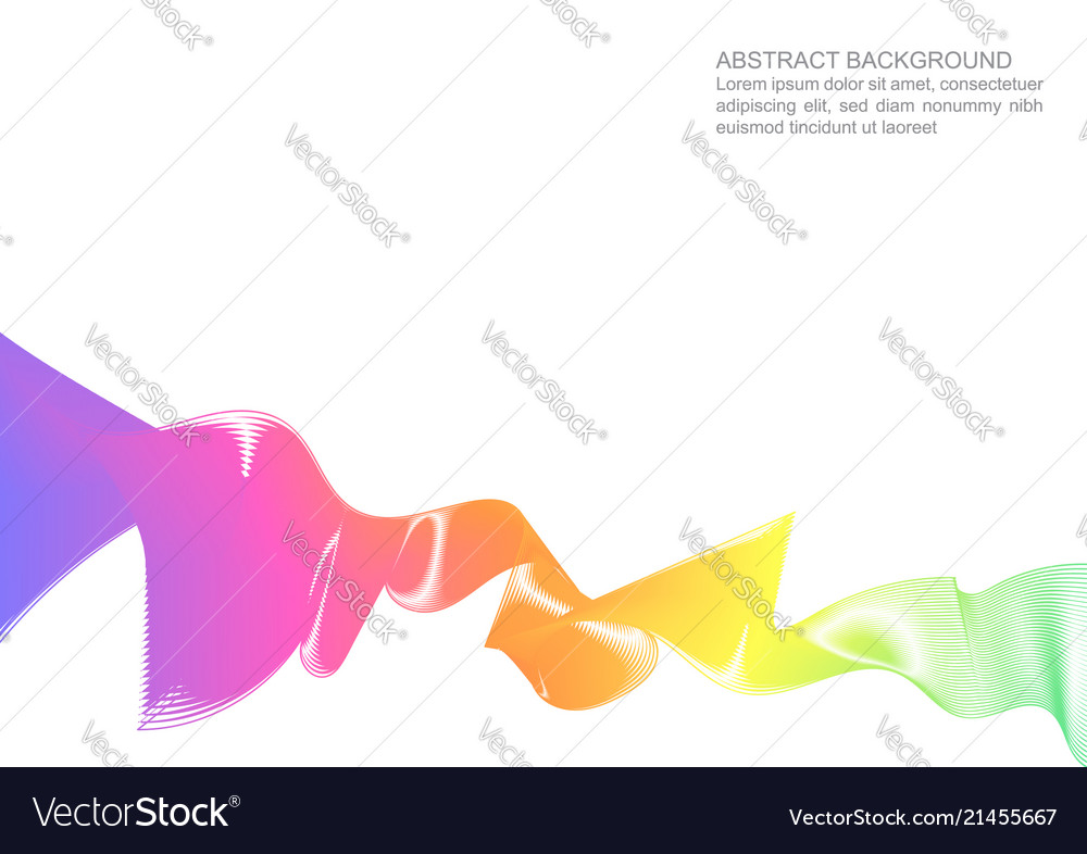 Abstract colorful wave background element vector image Abstract colorful wave background element
