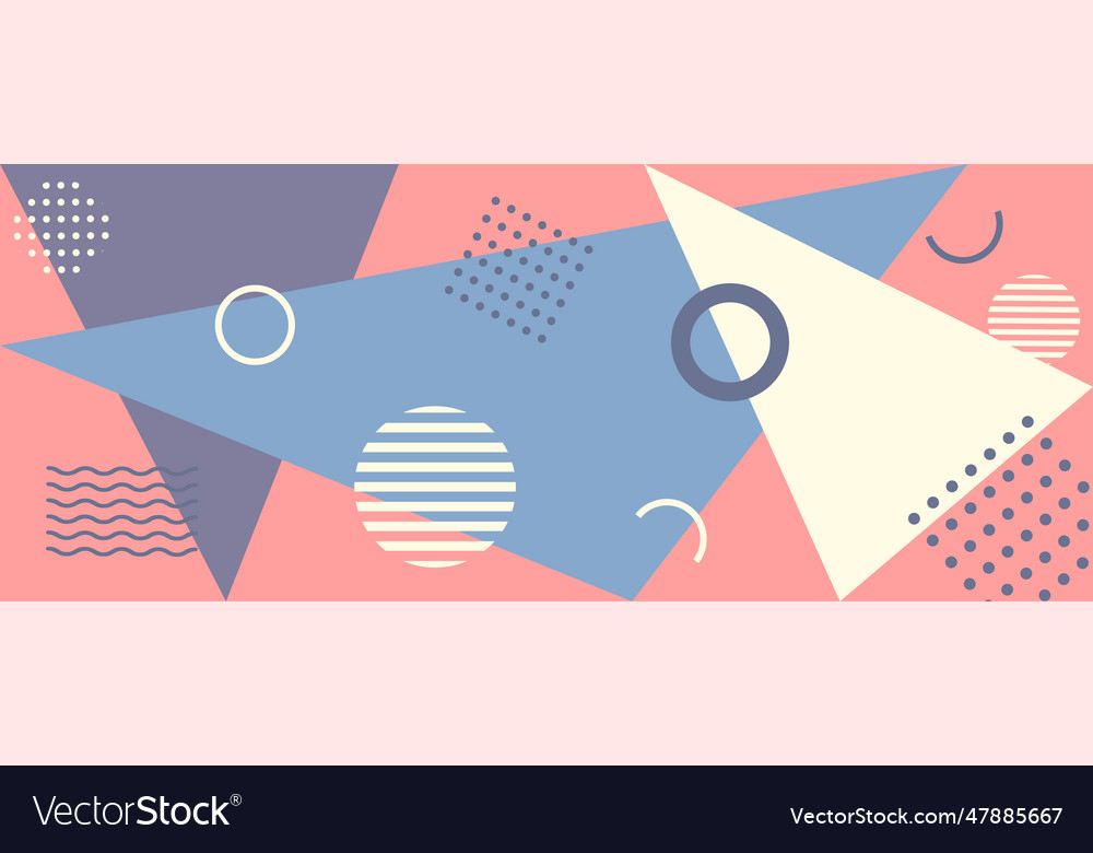 Abstract geometric background with different vector image Abstract geometric background with different