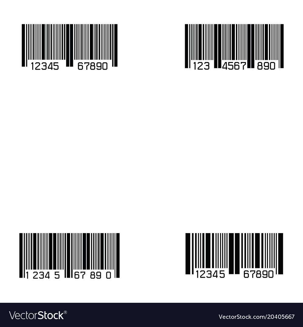 Bar code icon set