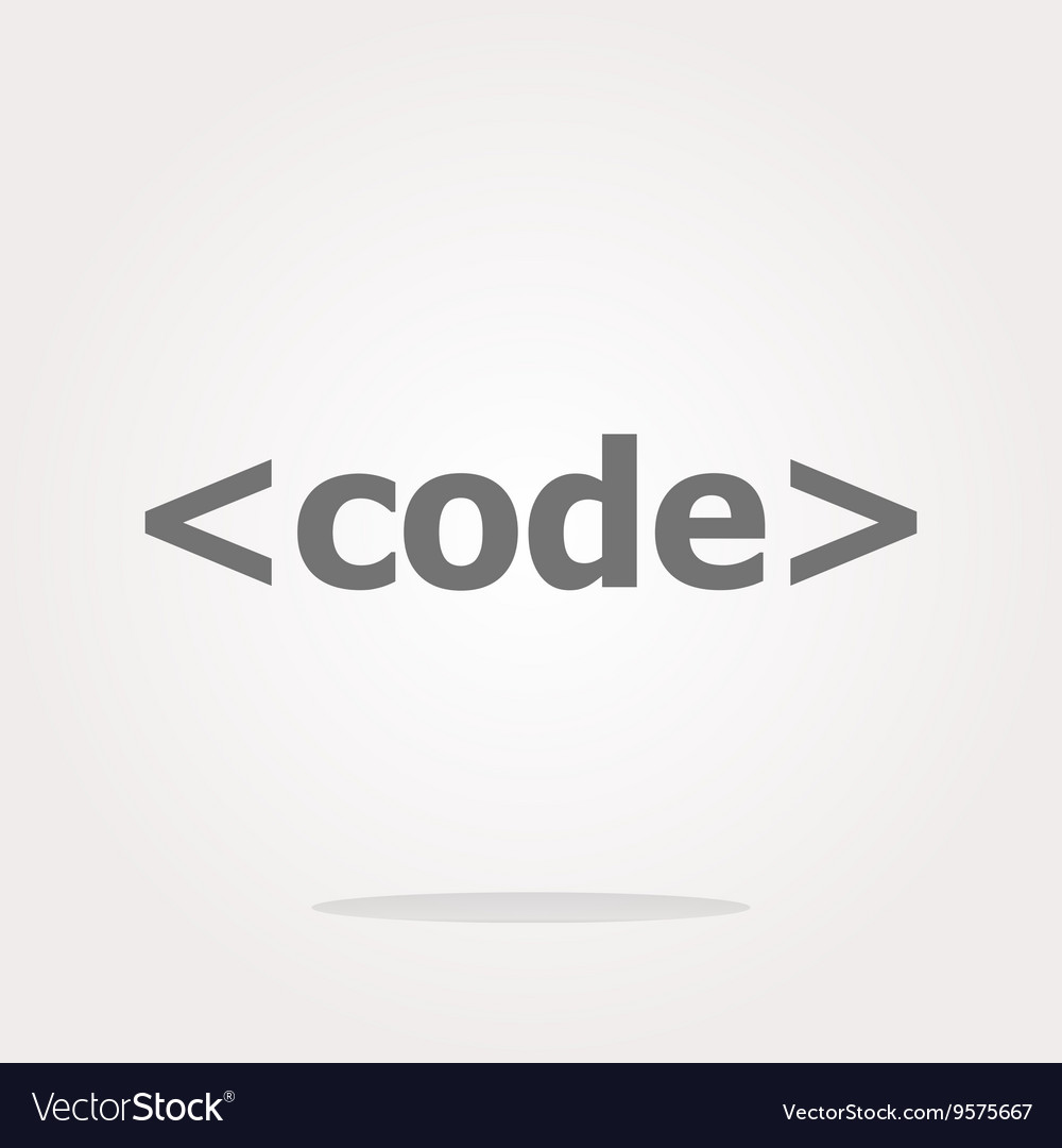 Code sign icon programming language symbol