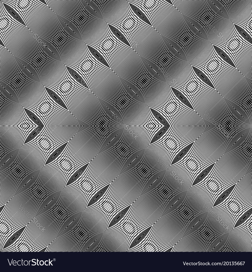 Design seamless monochrome zigzag pattern