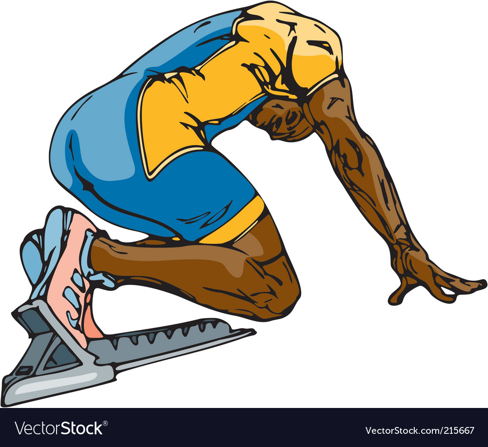 Runner auf Track