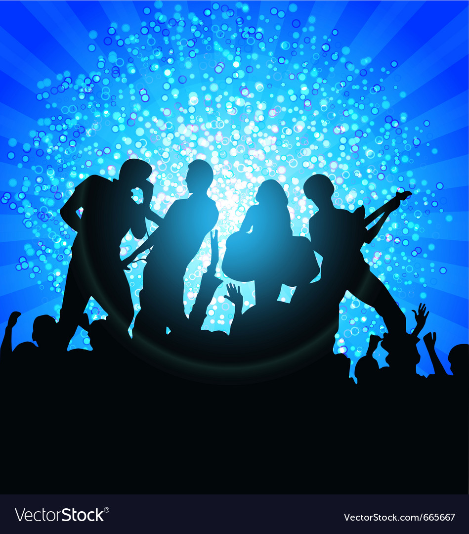 Singing and dancing Royalty Free Vector Image - VectorStock