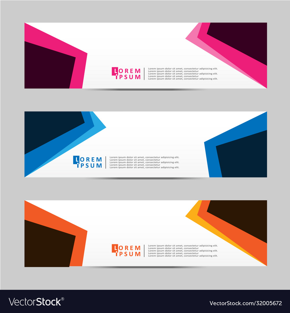 Abstract design banner web template Vector Image Abstract design banner web template