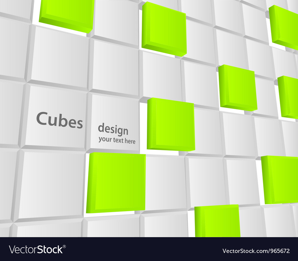 Background with cubes