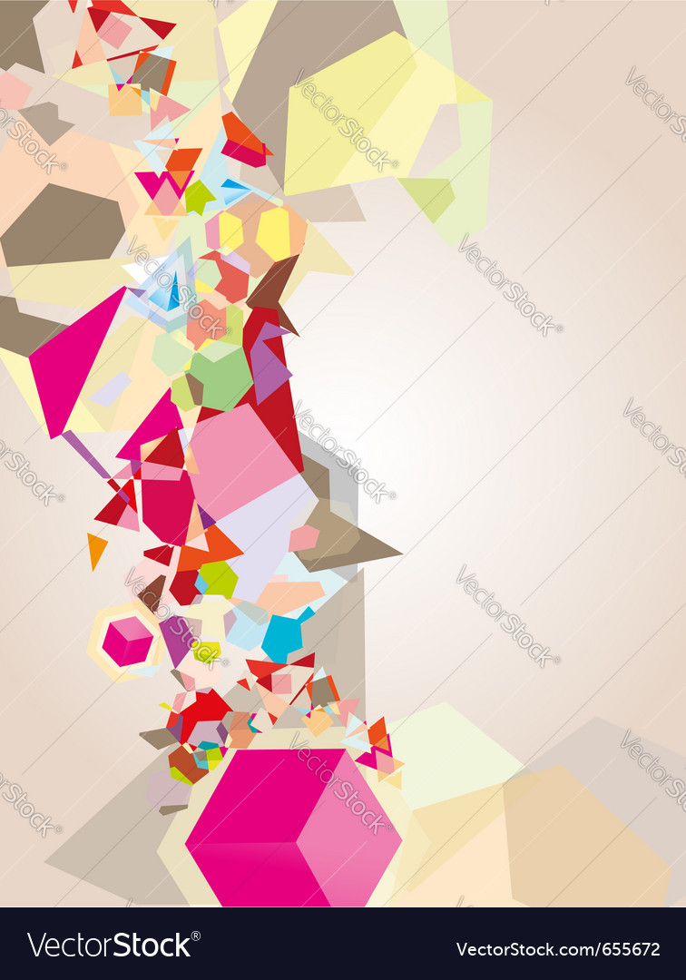 Colorful geometric shapes Royalty Free Vector Image