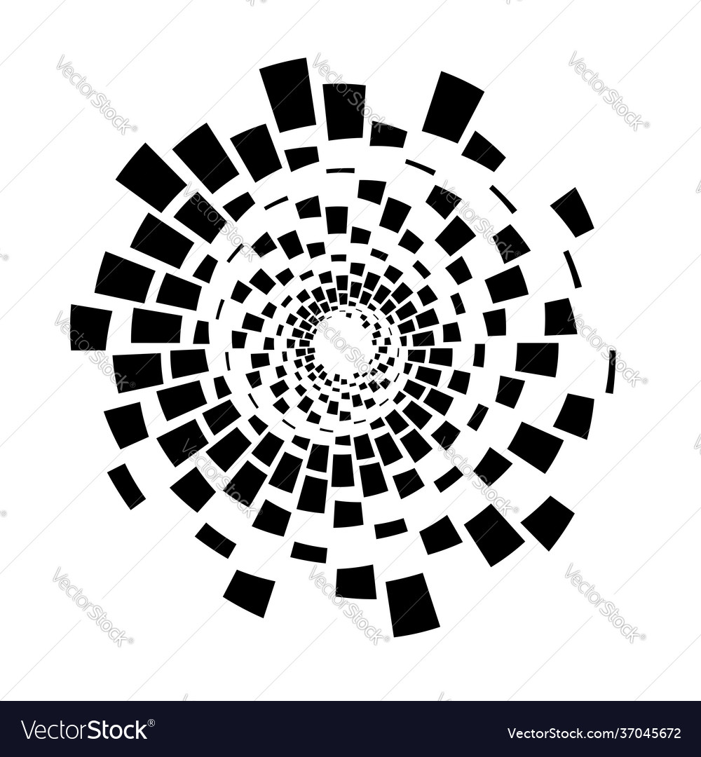 Cyclical circle helix volute element concentric Vector Image Cyclical circle helix volute element concentric