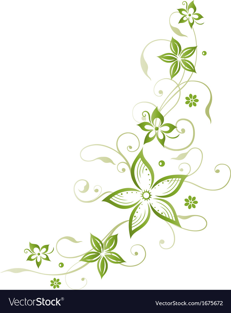 Flowers floral element Royalty Free Vector Image