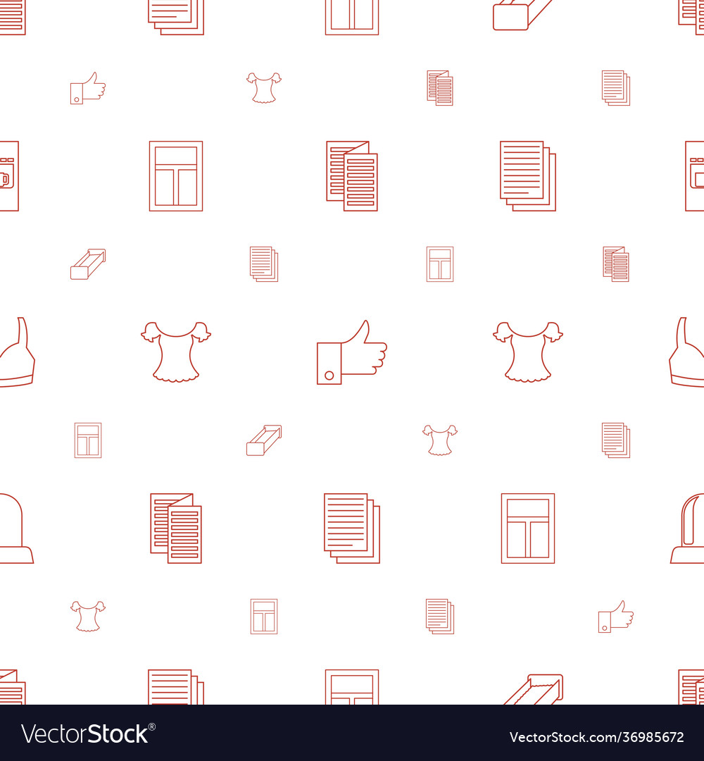Front icons pattern seamless white background Vector Image Front icons pattern seamless white background