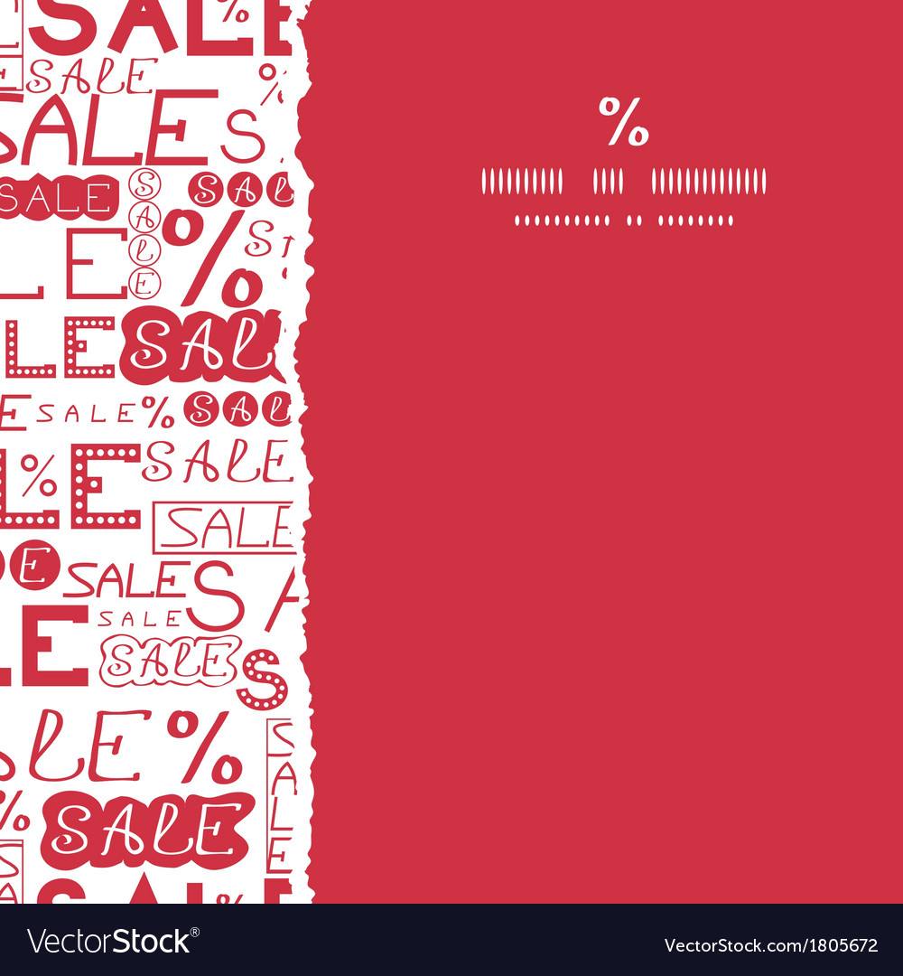Sale seamless pattern square torn frame background