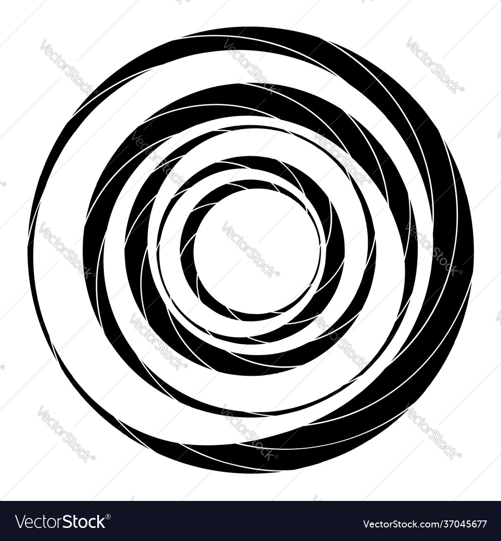 Cyclical circle helix volute element concentric