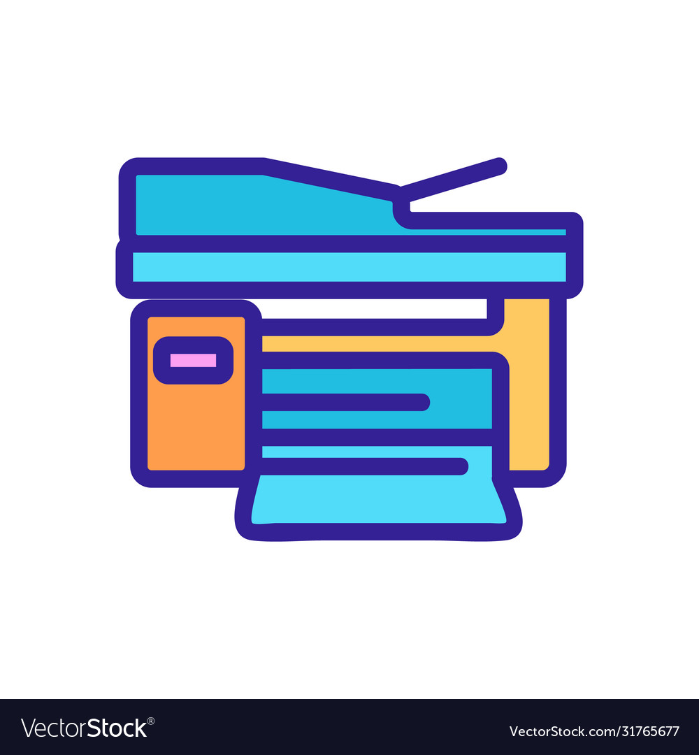 Document scanning and printing device icon