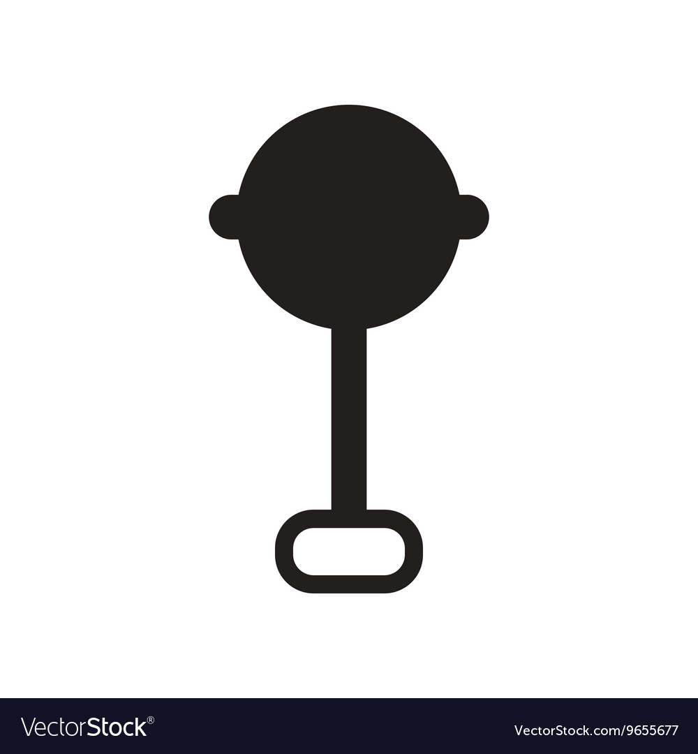 black and white baby rattle
