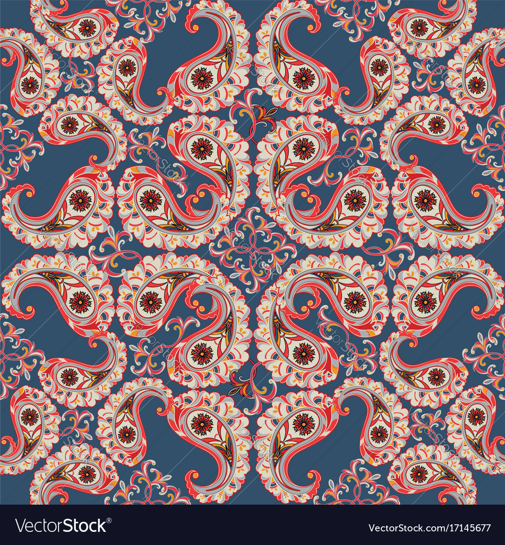 Floral seamless background oriental ornament