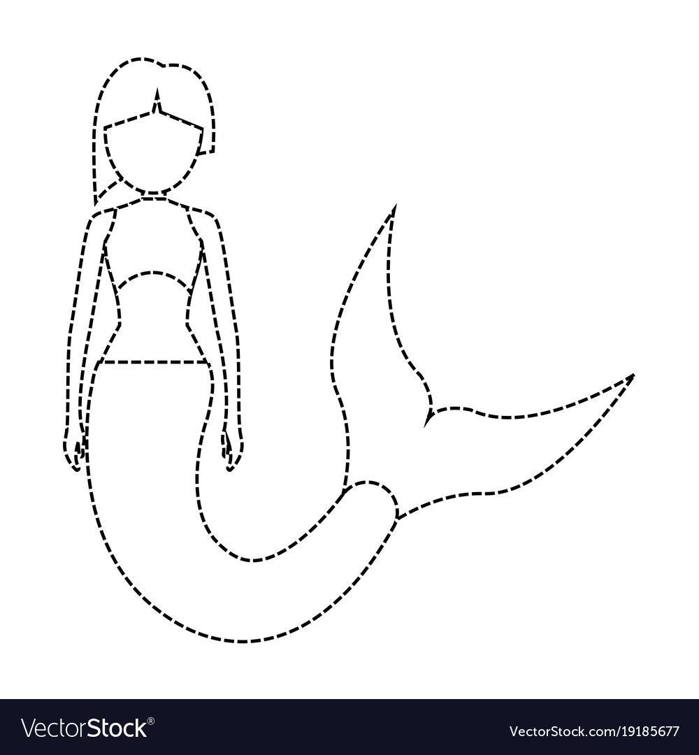 Mermaid with short hairstyle